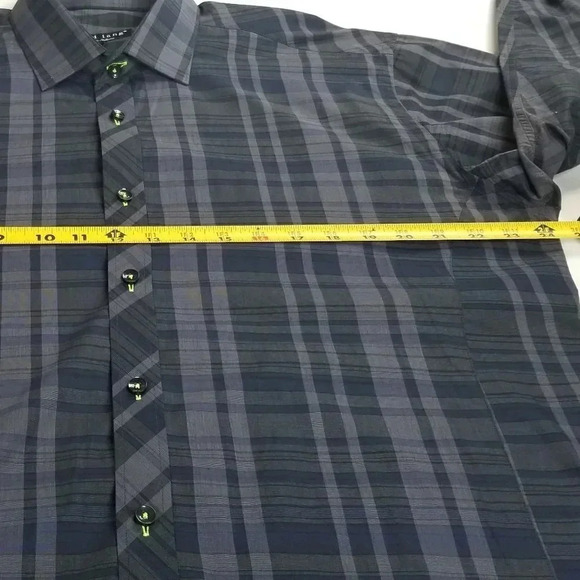 Jared Lang Men;s Black Plaid XL Long Sleeve Shirt - Picture 2 of 7